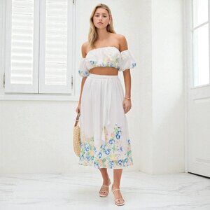 NWT En Saison Julia Midi Skirt  Julia Midi Skirt